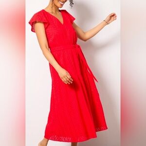 Evereve The Daisy Dress XS Red